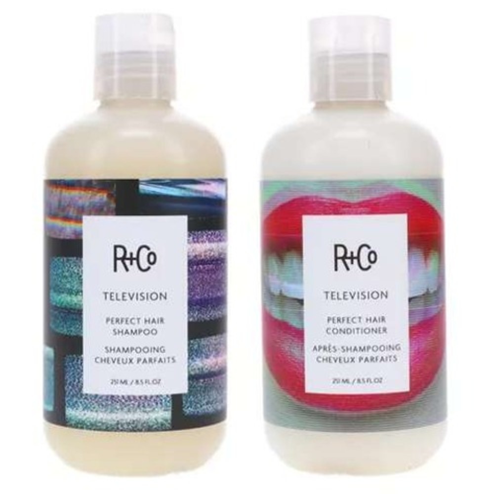 R+Co Television Perfect Hair 8.5oz Shampoo Conditioner Haircare Set NEW